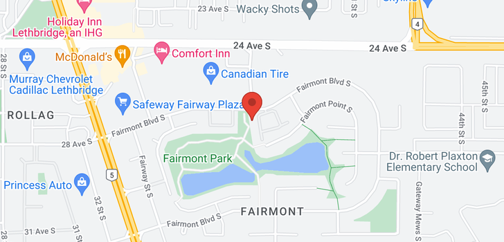 map of 13 110 Fairmont Boulevard S